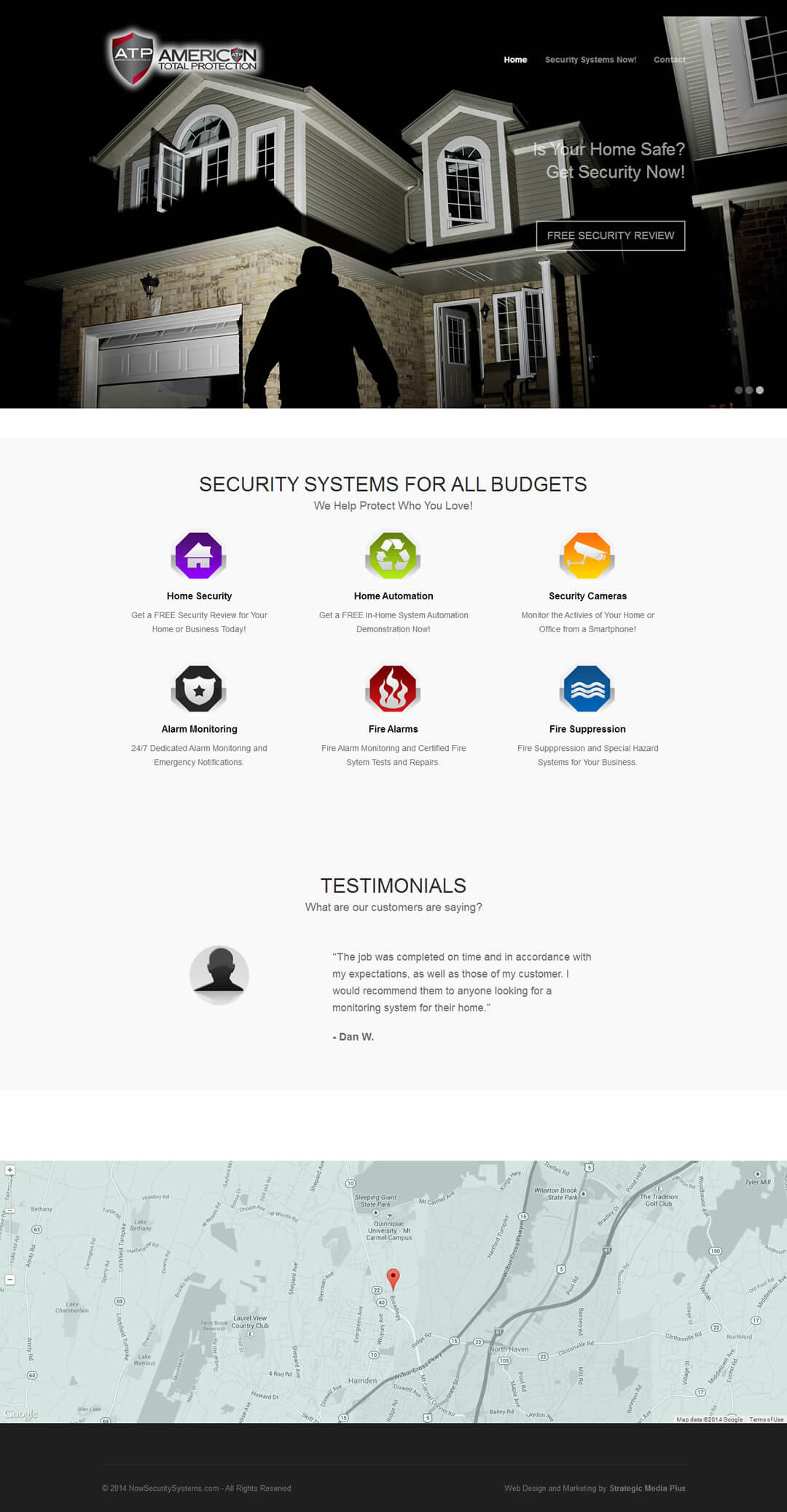 Need a website like NowSecuritySystems.info? Strategic Media Plus specializes in SEO Websites, Local SEO, Social Media, Email Marketing - Call (877) 855-5241